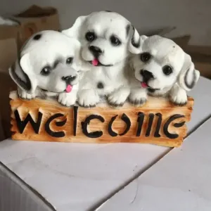 Welcome Puppy Statue