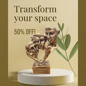 Buy Online Human Face Statue