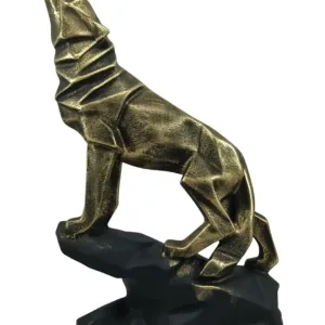 DIWALI Golden Black Home Décor Wolf Howling