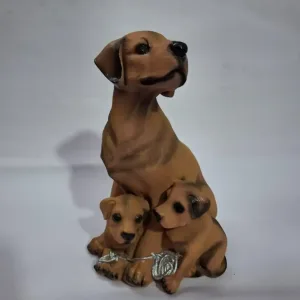 DIWALI Dog Family Figurine