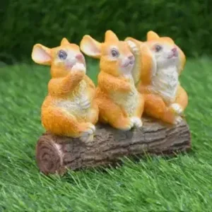 DIWALI Three Wise Mice Figurine
