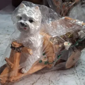 DIWALI Puppy on Wheels Decorative Pot 2